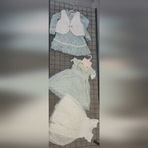 Tommy Bahama Blue and White Kids (3) Dresses Size 3T